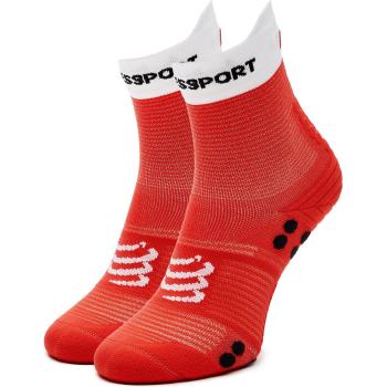 Calzini Pro Racing Compressport V4.0 Run High Rosso e Bianco