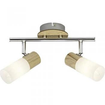 Spot Babsan en bois clair avec 2 lampes