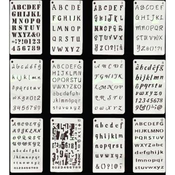 Ensemble de pochoirs créatifs pour Scrapbooking
