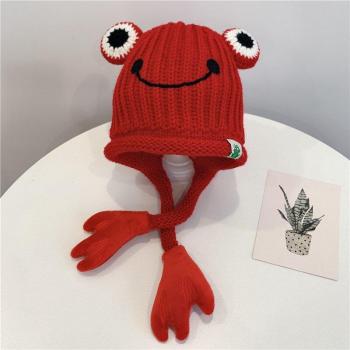 Karikatur Frosch Mütze für Kinder 3-8 Jahre