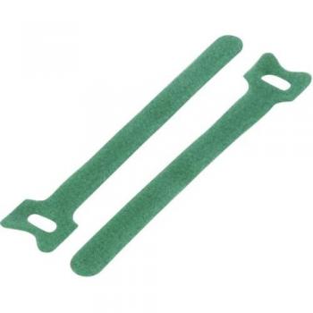 20-Pack Green Hook-and-Loop Cable Ties 150mm x 12mm
