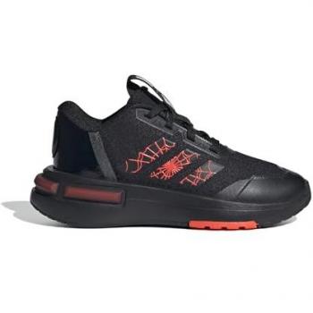Scarpe da running adidas Marvel Spidey Racer nere e rosse per bambini