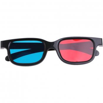 Lentes 3D Para Películas y Videojuegos: Negro/Red/Blue/Cyan