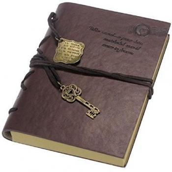 Retro Key Leather Journal