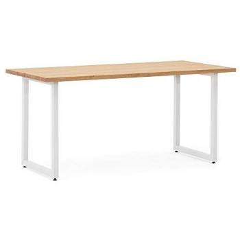 Table iCub Éco 80x160x75 cm Blanc – Naturel