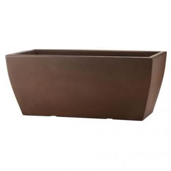 Vaso Esterno Jardinera Veneto 58cm in plastica cromata – Verso Bronzo