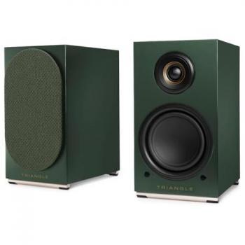 Enceintes actives Triangle AIO Twin vert, amplificateur 2x50 W, phono