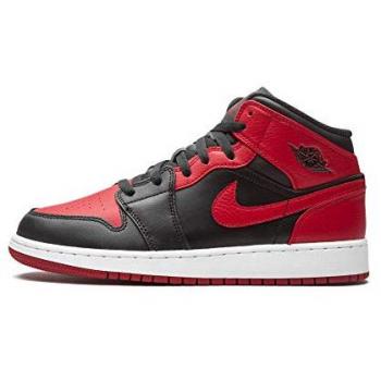 Nike Air Jordan 1 Mid Banned 2020 GS – Zwart‑Grijs