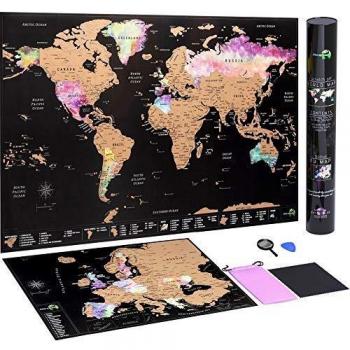 Detailed Nebula Watercolour Europe Map Poster