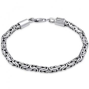 Kuzzoi Silberarmband Herren Königskette Robust 925 Silber
