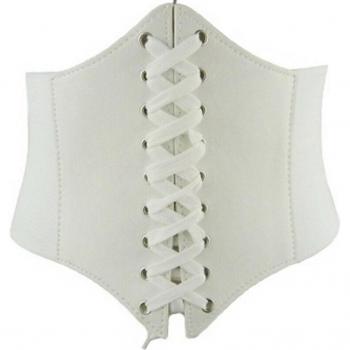 Cinturón de corset suave de cuero para mujer