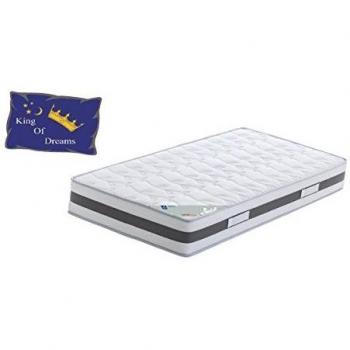 Matelas Royal Memory 80x190 cm – 50 Kg/m³, Très Ferme, 23 cm de Souplesse