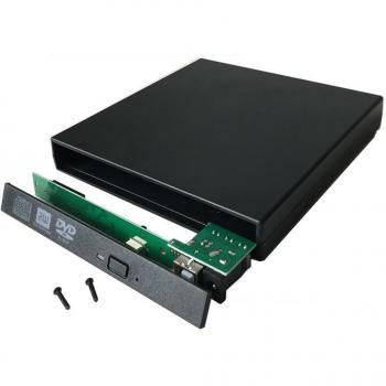 Adaptador caddy de disco duro para unidad óptica USB 2.0, 9.5mm