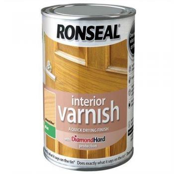 Ronseal Fast Drying Interior Varnish, 750ml, Almond Shade
