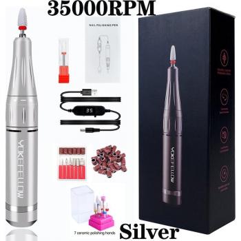 Manucure YOKE 35000 RPM – Perceuse Réchargeable pour Vernis Gel
