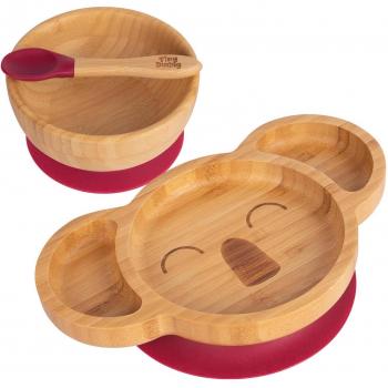 Koala Bamboo Suction Dinner Set