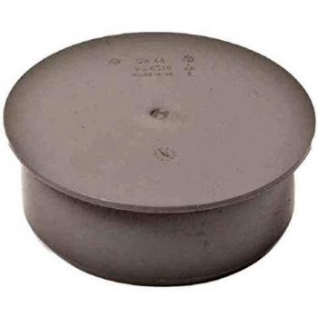 Grey 110 mm Soil Pipe Cap – Push‑Fit Stop End for Sewage/Waste