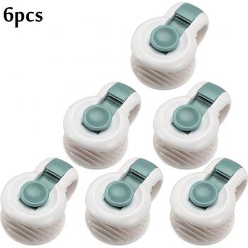 Set of 6 Duvet Clip Fasteners – Anti‑Slide, Plastic Quilt Clips
