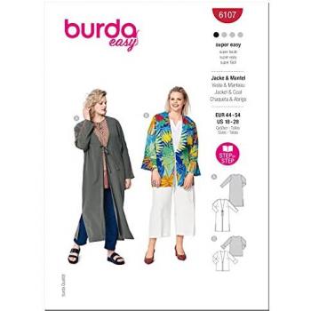 Patron Veste Chic Burda 6107