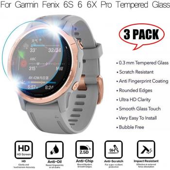 Protección de pantalla premium para Garmin Fenix 5 5s Plus 6S 6 6X Pro, 3 unidades