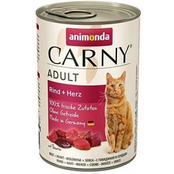 4x400g Adult bœuf, cœur Animonda Carny