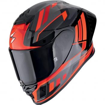 Casco Integral Scorpion EXO R1 Evo II Air Vital M – Negro, Plata y Rojo