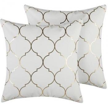 Set Marocchino Alyssum: 2 Cuscini Geometrici 45x45