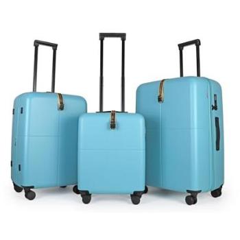 Blue Elite 3‑Piece JLY Suite – Hardened PC, TSA Lock, Ultra‑Smooth Wheels