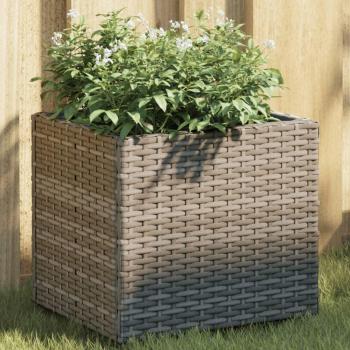 Fioriera da Giardino Grigia 36x30x32 cm in Polyrattan Vidaxl 347304