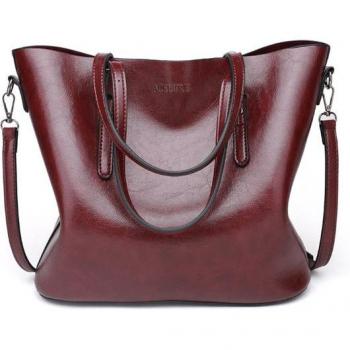 Sac de messager en cuir PU grande capacité