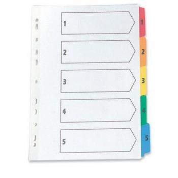 Multi-Punchable A4 Dividers with Subject Numbering