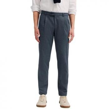 Tapered Fit Bundfaltenhose Flexcity Marine