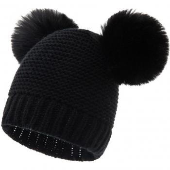 Chapeau d’hiver solide à double tige