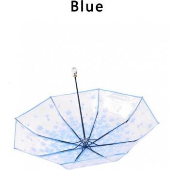 Parapluie classique transparent avec motif cerise Sakura