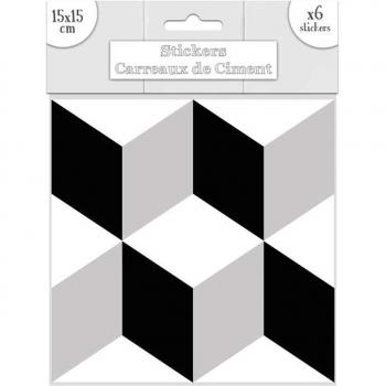 Autocollants Ciment Noir et Blanc