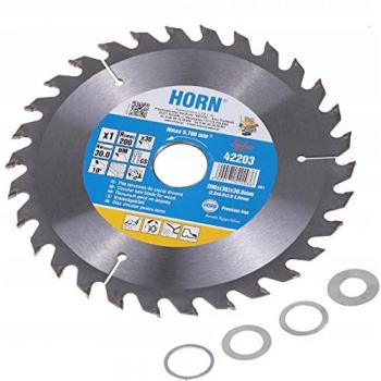 Hoja de sierra 350*30*40z, con dientes de widia para corte de madera y metal