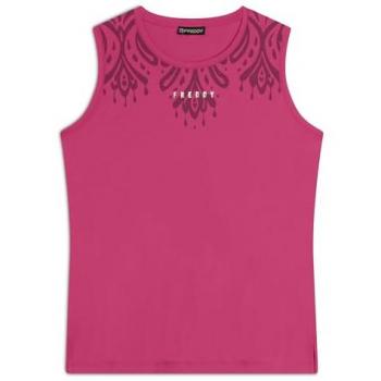 Canotta Jersey 0,5 con Stampa Florale Spalle