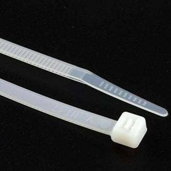 EnTie Natural White Cable Ties 4.8mm x 200mm Nylon 66 UL Approved