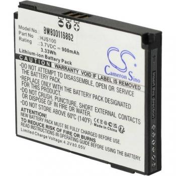Replacement Battery for Becker GPS by vhbw (338937010208, 900mAh, 3.7V)