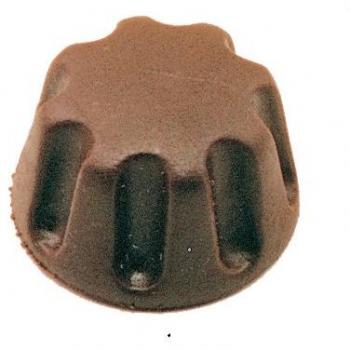 Porta documenti con colletto in pelle marrone