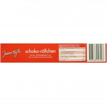 Jeden Tag Schokoladen-Röllchen Vollmilch, 6er Pack (6 x 125 g)