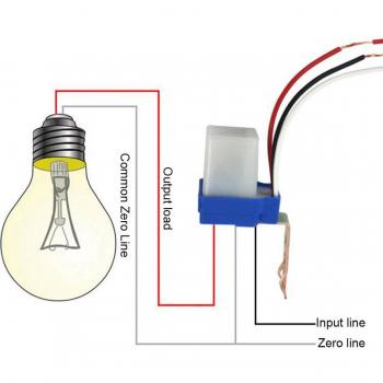 Interruptor Fotocontrol para Luz de Calle 12V/110V/220V 50-60Hz 10A
