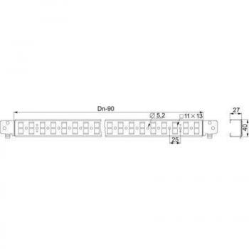 Schneider Electric 1 Reihige Quertraverse Silber