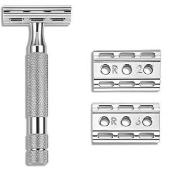 Rockwell 6C Precision Safety Razor – 6 Tones, White Chrome Finish