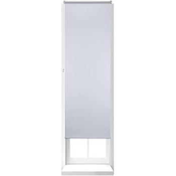 Estor enrollable sin taladrar, 70 x 210 cm, tela de aluminio, color blanco