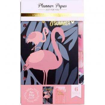 Nie Flamingo Schreibwaren-A6 Spiralteiler