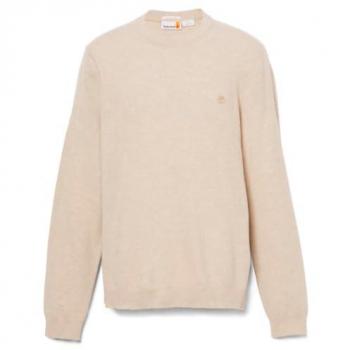 Timberland Casual XL: Coha Brook Merino Beige, Cuello Redondo