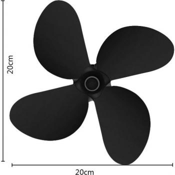 Quiet Heat Powered 4/5 Blade Stove Fan for Home Fireplace