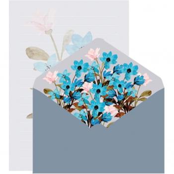 Blossom Patterned Envelopes and Writing Paper Bundle