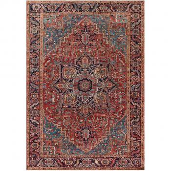 Tapis moderne 160x230 bordeaux gris tissé VIVACE 3